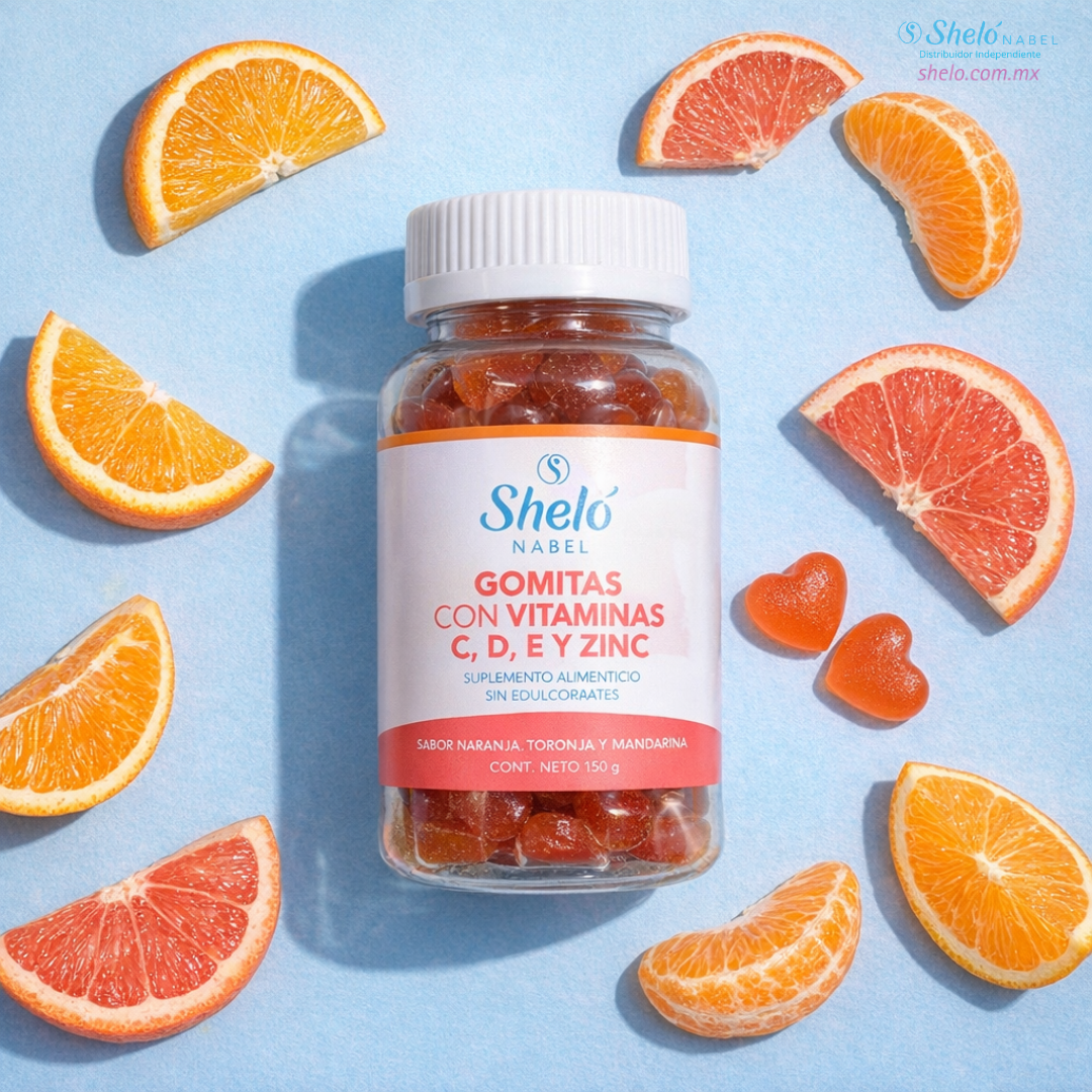 GOMITAS CON VITAMINAS C, D, E Y ZINC