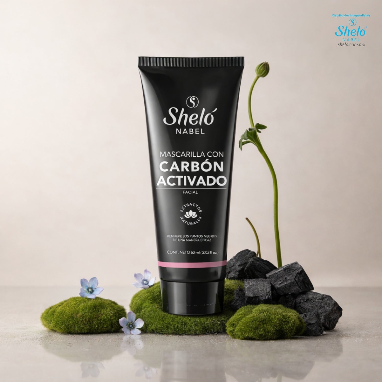 MASCARILLA CON CARBÓN ACTIVADO