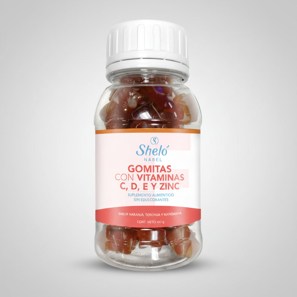 GOMITAS CON VITAMINAS C, D, E Y ZINC